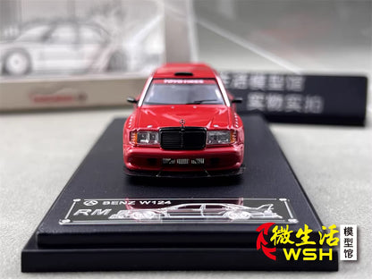 Rhino Model 1:64 Mercedes Benz E-Class MK1 W124 Red Concept Custom Edition