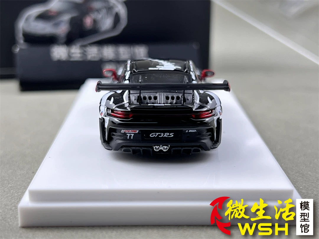 Demon King Auto 1:64 911 GT3 RS (992) Skeleton Rexy Dinosaur #77 (Openable Front Hood + Doors) in Premium Box Packaging
