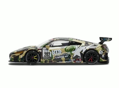 Pop Race 1:64 Honda NSX GT3 EVO 22 BAPE A Bathing Ape Green Beijing Special Edition