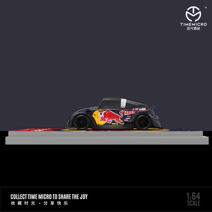 Time Micro 1:64 Scania Container Truck Red Bull Racing Edition + Subaru WRX STI + Volkswagen Beetle +2 Figures Full Set