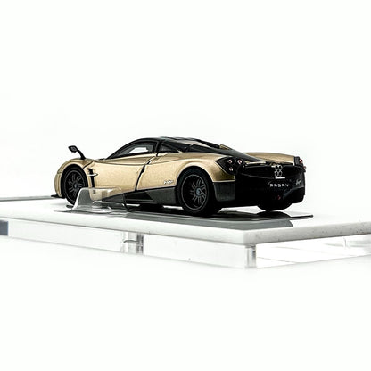 HKM Premium 1:64 Pagani Huayra Coupe 2014 Champagne Gold (Movable Rear Engine Boot, 2 Gull Wing Doors, Front and Rear Spoilers) Limited 999 Pieces