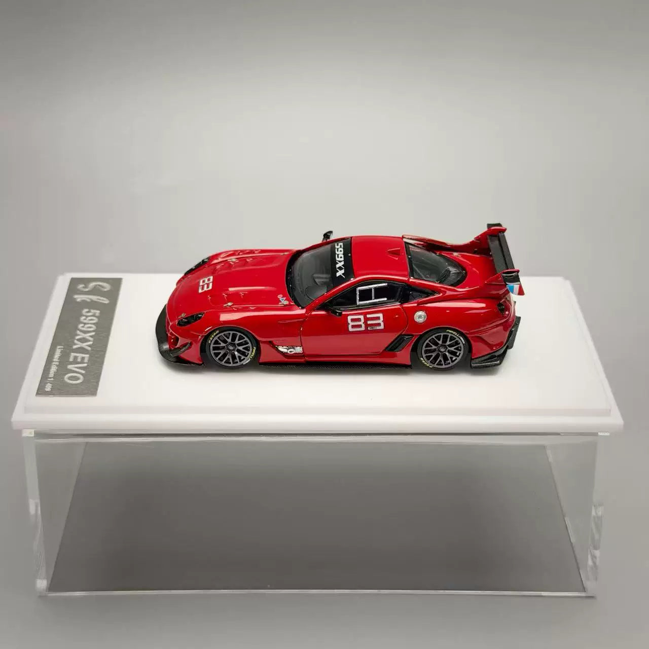 SK Model 1:64 Ferrari 599XX EVO Circuit Edition - #83 Standard Red in Premium Box Packaging