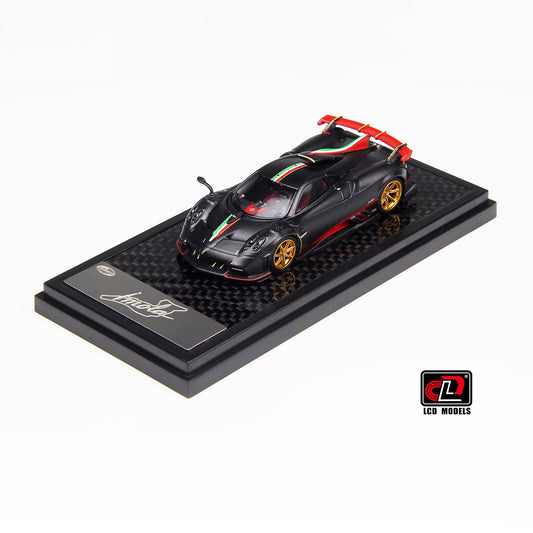 LCD 1:64 Pagani Imola Matt Black with Italian Stripes Official Licensed