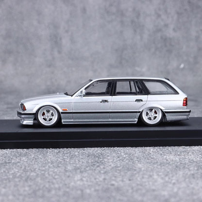Mortal BMW 5 Series E34 Wagon Silver Low stance Custom Openable Front Hood Detailed Engine Limited 799 Pieces