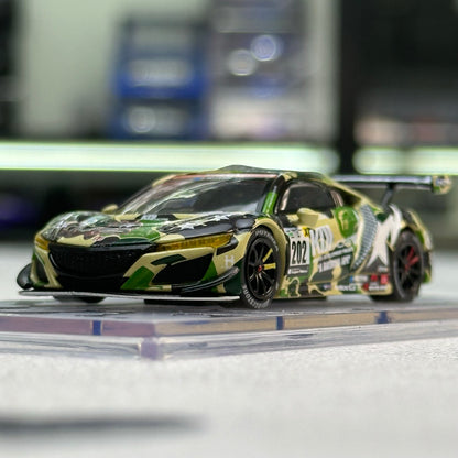 Pop Race 1:64 Honda NSX GT3 EVO 22 BAPE A Bathing Ape Green Beijing Special Edition