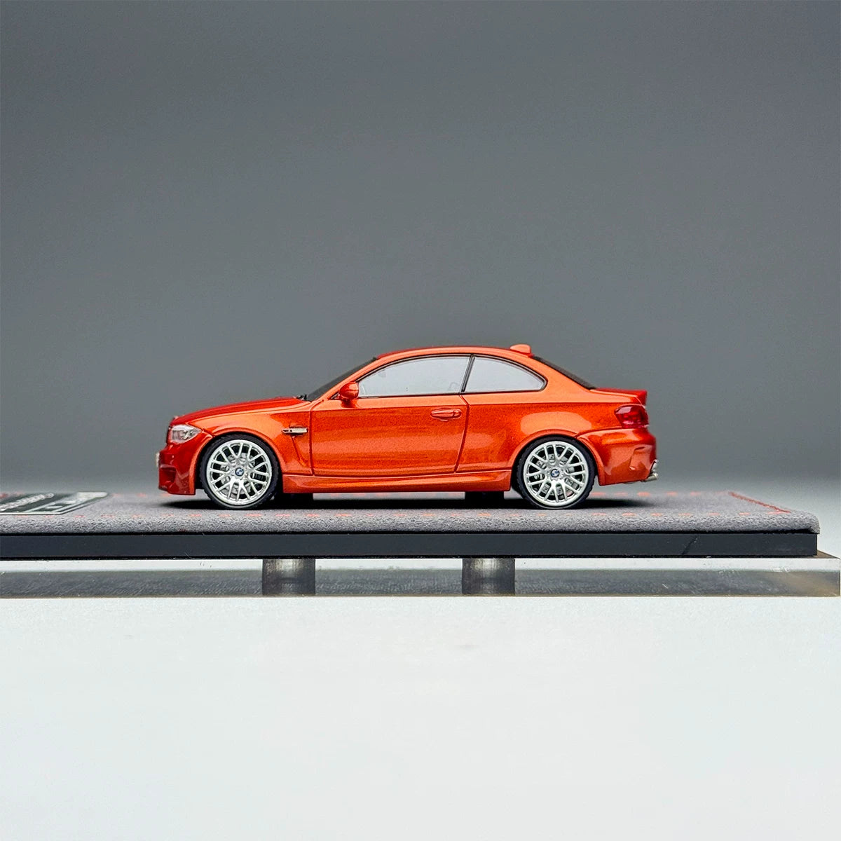 Mortal 1:64 BMW 1M Coupe E82 Valencia Orange in Premium Box Packaging