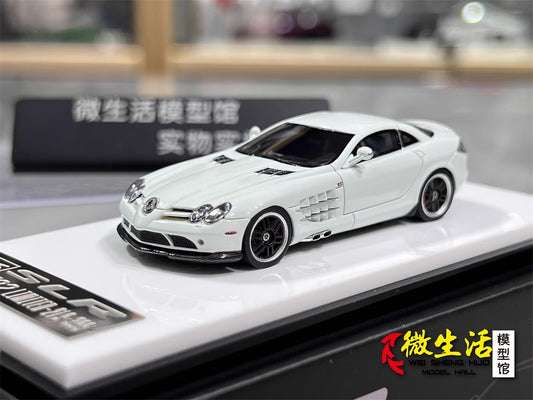 [Premium Resin Model] Car Lounge 1:64 Mercedes-Benz SLR McLaren 722 Edition White Premium Box Packaging Limited 399 Pieces