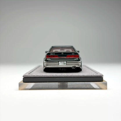 Mortal 1:64 The Ridge Mark II JZX100 Dark Green Metallic / Gun Metallic Openable Front Hood Detailed Engine in Premium Box Packaging