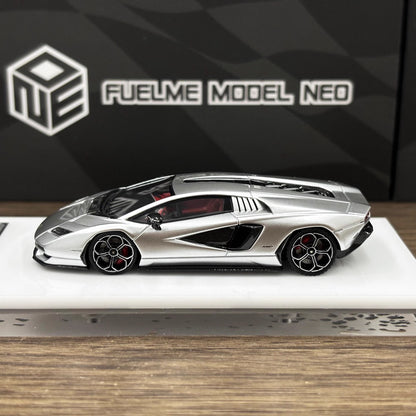 [Premium Resin Model] FuelMe Neo 1:64 Lamborghini Countach LPI 800-4 Argento Luna Silver