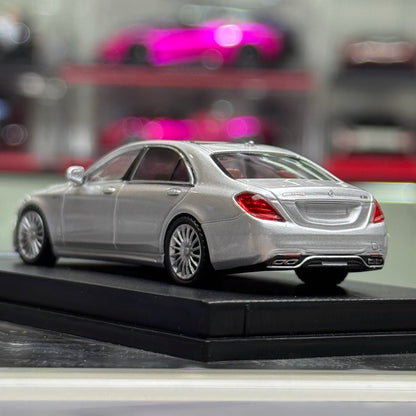 MJ Model 1:64 Mercedes Benz S-Class S65 AMG W222 Silver