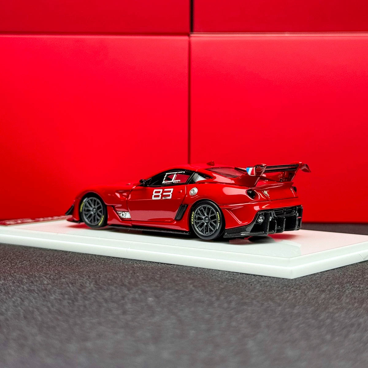 SK Model 1:64 Ferrari 599XX EVO Circuit Edition - #83 Standard Red in Premium Box Packaging