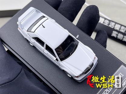 HKM 1:64 Mercedes-Benz 190E W201 2.5-16 EVO II Restmod Custom Gloss White Limited 999 Pieces