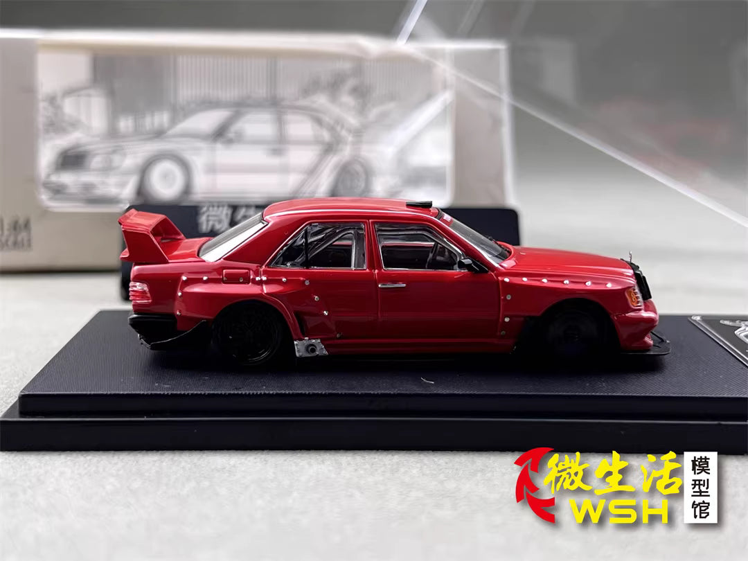 Rhino Model 1:64 Mercedes Benz E-Class MK1 W124 Red Concept Custom Edition