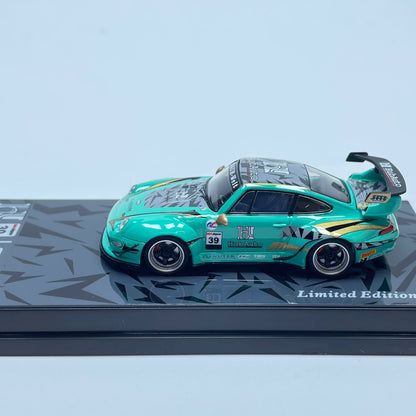 Motokit 1:64 RWB 993 #23 Hub Auto Green Livery