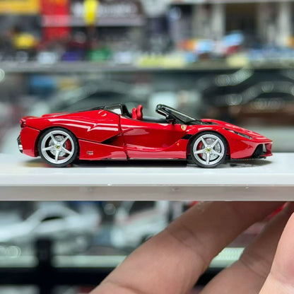 Street Buster 1:64 LaFerrari F150 Aperta Soft Top Rosso Corsa Standard Red Openable Rear Hood Detailed Engine