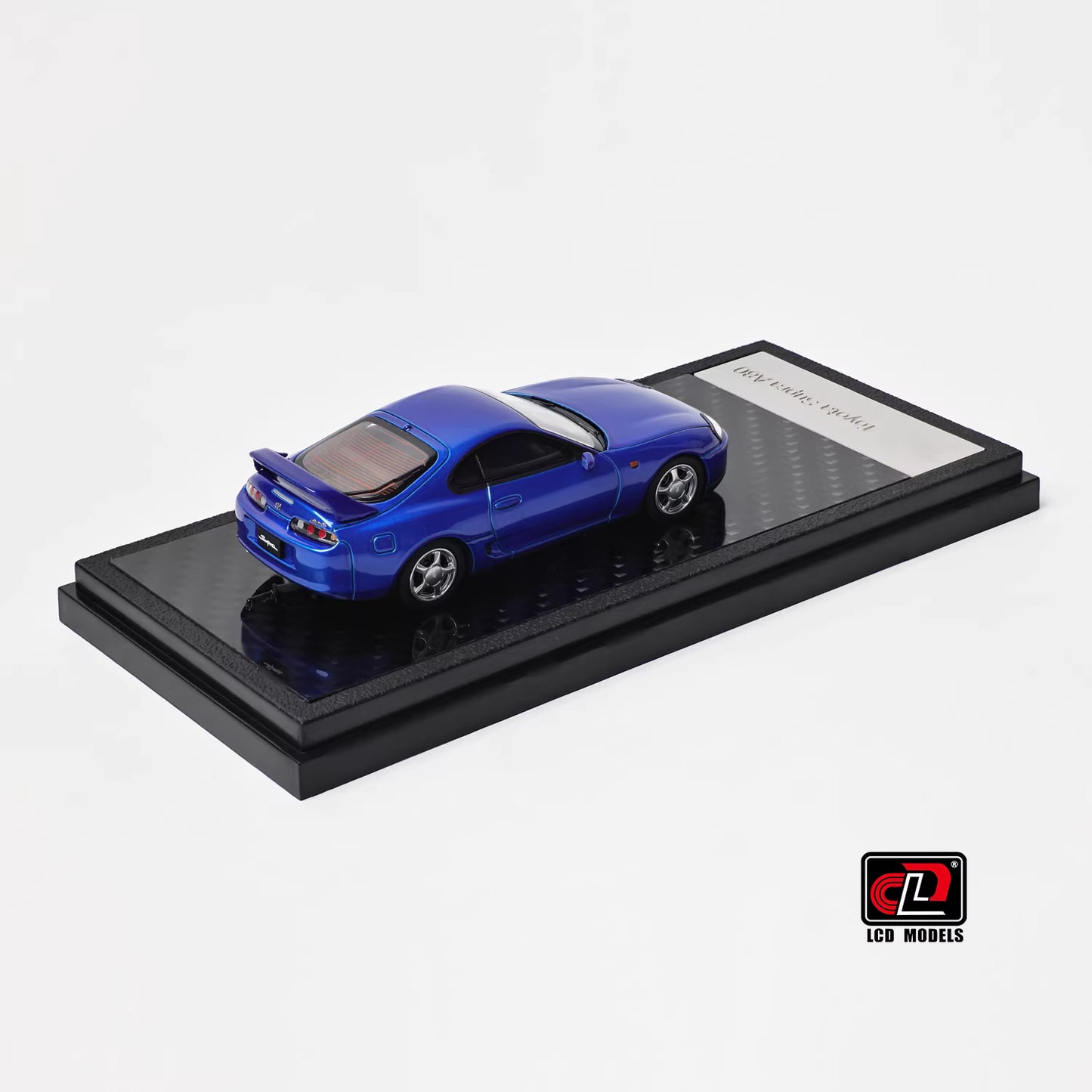LCD 1:64 Toyota Supra Mk4 A80 Blue Official Licensed Openable Front Hood Detailed Engine