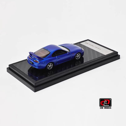 LCD 1:64 Toyota Supra Mk4 A80 Blue Official Licensed Openable Front Hood Detailed Engine