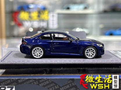 Mortal 1:64 BMW M2 Mk2 G87 Tanzanite Blue in Premium Box Packaging