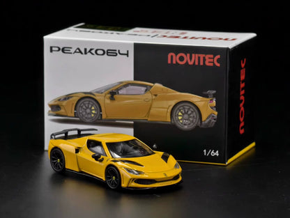 Peako 1:64 Ferrari 296 N Largo Novitec Custom Yellow Hobby Expo China 2026 Limited Edition