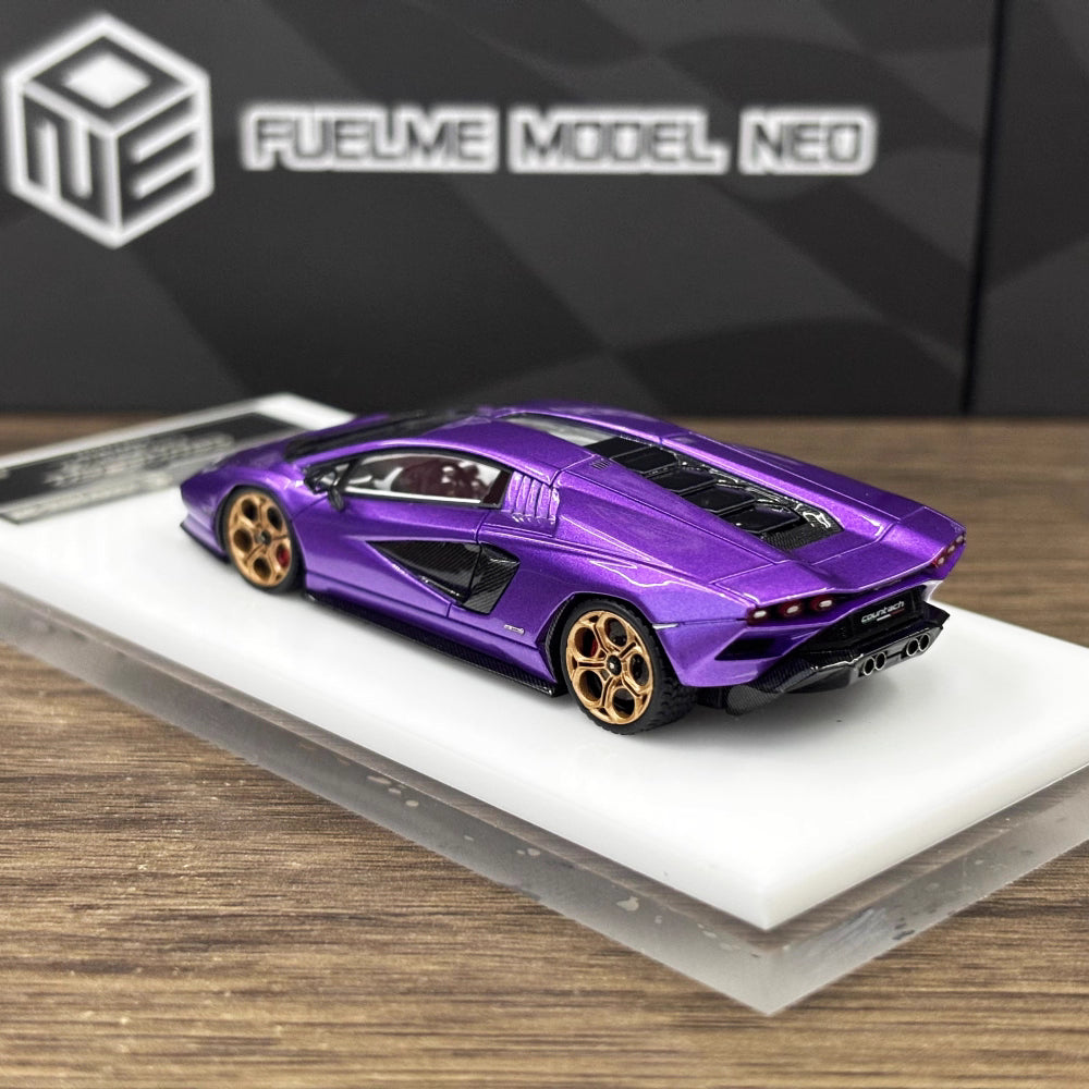 [Premium Resin Model] FuelMe Neo 1:64 Lamborghini Countach LPI 800-4 Viola Pasifae Purple