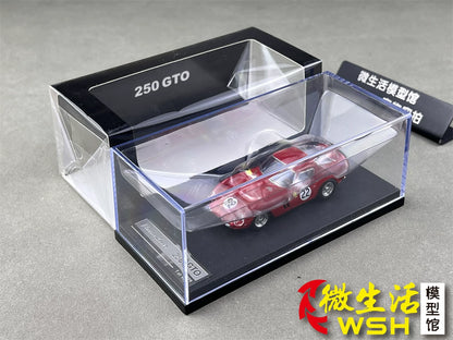 Classic Lover 1:64 250 GTO #22 Rosso Corsa Enquipe Nationale Belge & 1962 Le Mans 24H 3rd Position Openable Front Hood Detailed Engine