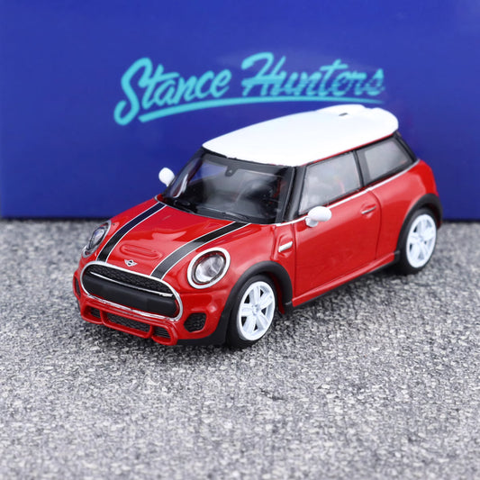 Stance Hunters 1/64 Mini Cooper F56 JCW John Cooper Works Red