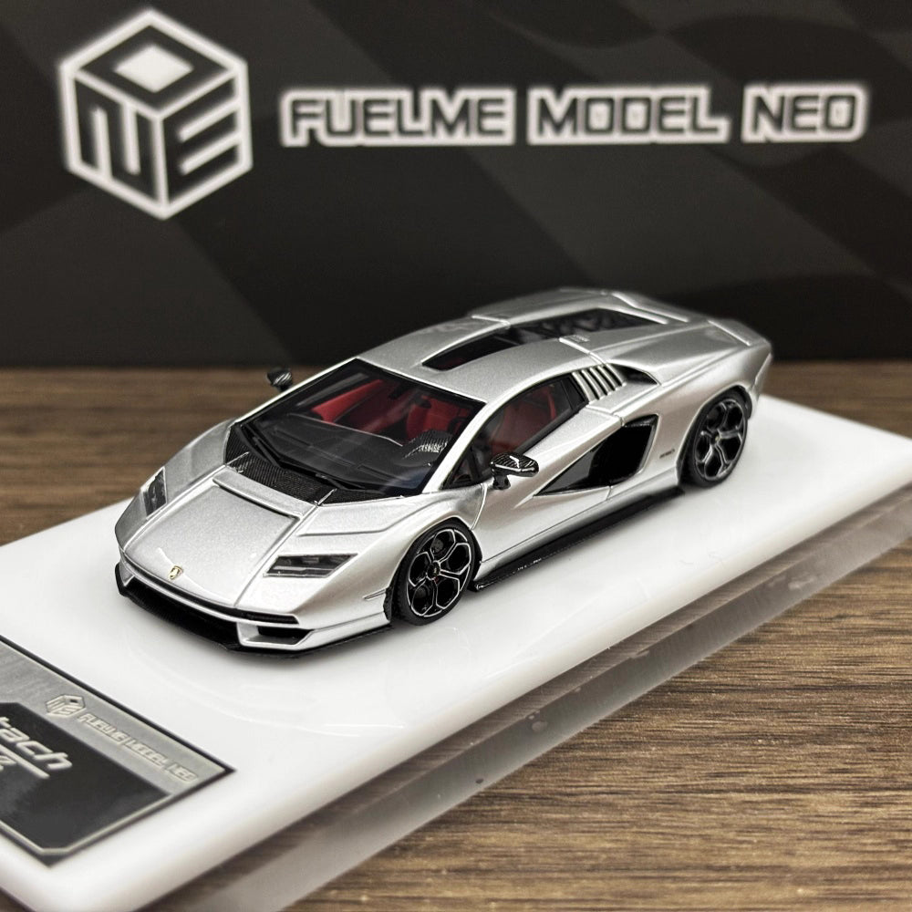 [Premium Resin Model] FuelMe Neo 1:64 Lamborghini Countach LPI 800-4 Argento Luna Silver