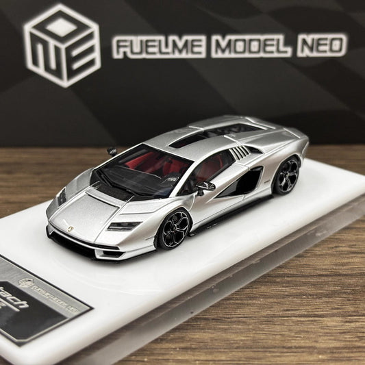 [Premium Resin Model] FuelMe Neo 1:64 Lamborghini Countach LPI 800-4 Argento Luna Silver