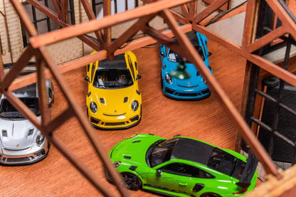 [Premium Resin Model] Car Lounge 1:64 Porsche 991.2 GT3 RS GT Silver Metallic Premium Box Packaging Limited 399 Pieces