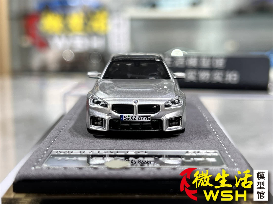 Mortal 1:64 BMW M2 Mk2 G87 Liquid Metal Silver in Premium Box Packaging