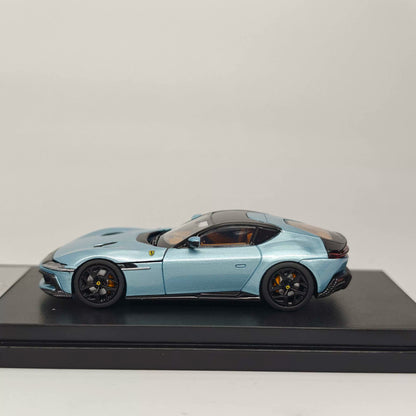 7CM Model 1:64 12Cilindri Hard Top Coupe Azzurro California Blue Openable Front Good Detailed Engine