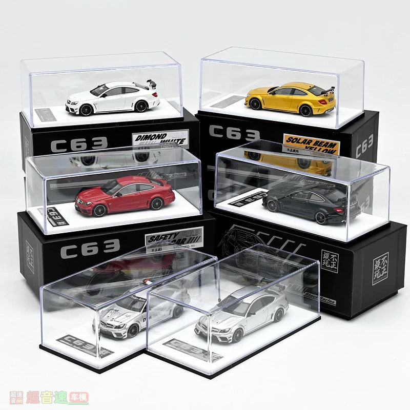 [Premium Resin Model] Car Lounge 1:64 Mercedes-Benz C63 Black Series C-Class W205 Mars Red Premium Box Packaging (Limited to 399 Pieces)