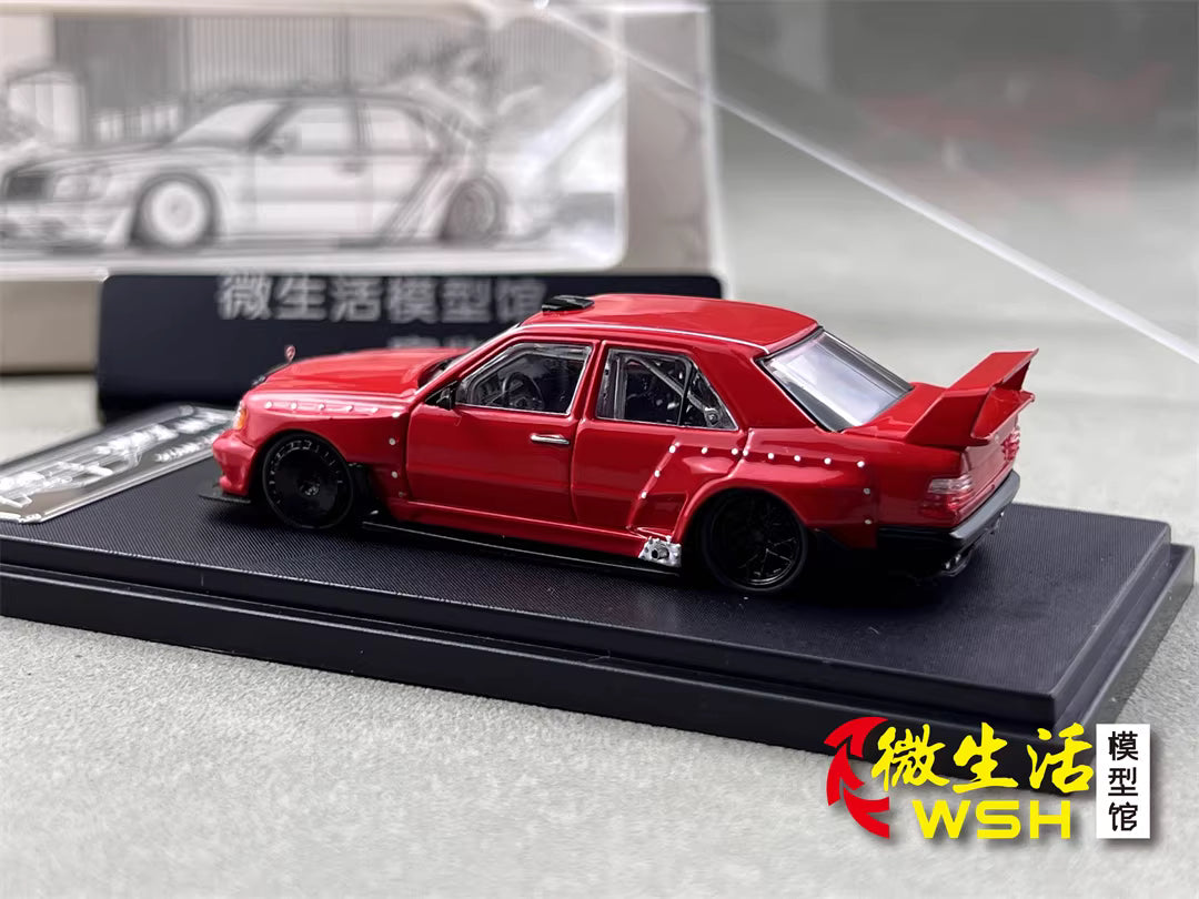 Rhino Model 1:64 Mercedes Benz E-Class MK1 W124 Red Concept Custom Edition
