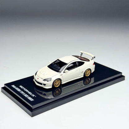 Motorhelix 1:64 Honda Mugen Integra Type-R DC5 championship White Openable Front Hood Detailed Engine - Honda & Mugen Duel Official Licensed
