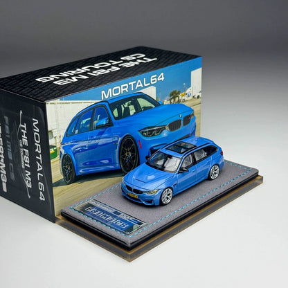 Mortal 1:64 M3 F81 CS Touring Wagon Abu Dhabi Blue in Premium Box Packaging