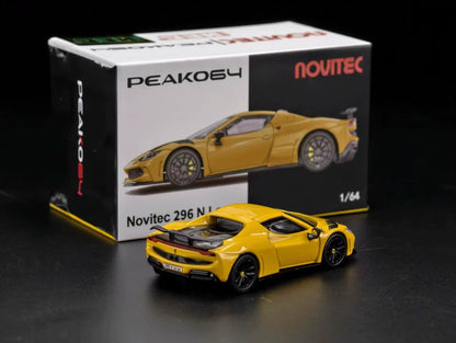 Peako 1:64 Ferrari 296 N Largo Novitec Custom Yellow Hobby Expo China 2026 Limited Edition