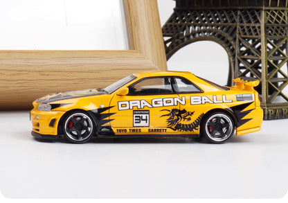 Fast Speed 1:64 Nissan GT-R BNR34 R34 Nismo Z-Tune Dragon Ball Gouku