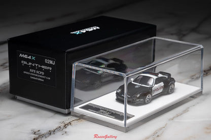 [Premium Resin Model] MY64 MY64X 1:64 Porsche Gunther Werks 993 (GW993) 400R NFS SCPD Police Limited to 299 Pieces (Rear Red and Blue LED Light) + Car Number + Individual Roof Light)