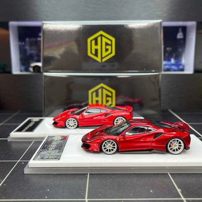 HG 1:64 488 Pista Coupe Metallic Red