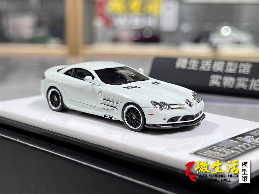 [Premium Resin Model] Car Lounge 1:64 Mercedes-Benz SLR McLaren 722 Edition White Premium Box Packaging Limited 399 Pieces