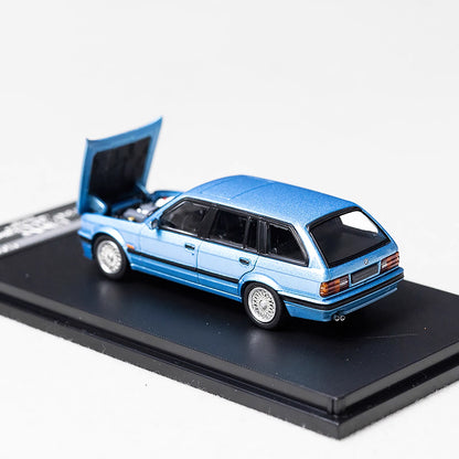 Mortal BMW 3 Series M3 E30 Wagon Pearl Blue Ordinary Stance Openable Front Hood Detailed Engine Limited 799 Pieces