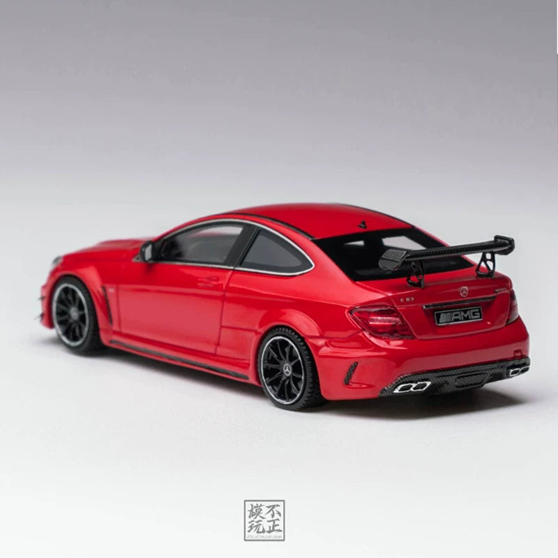 [Premium Resin Model] Car Lounge 1:64 Mercedes-Benz C63 Black Series C-Class W205 Mars Red Premium Box Packaging (Limited to 399 Pieces)