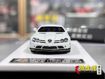 [Premium Resin Model] Car Lounge 1:64 Mercedes-Benz SLR McLaren 722 Edition White Premium Box Packaging Limited 399 Pieces