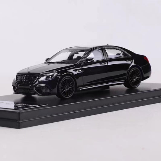 King Model 1:64 Mercedes-Benz S-Class W222 AMG S65L V12 Long Wheel Base Full Black Limited 999 Pieces