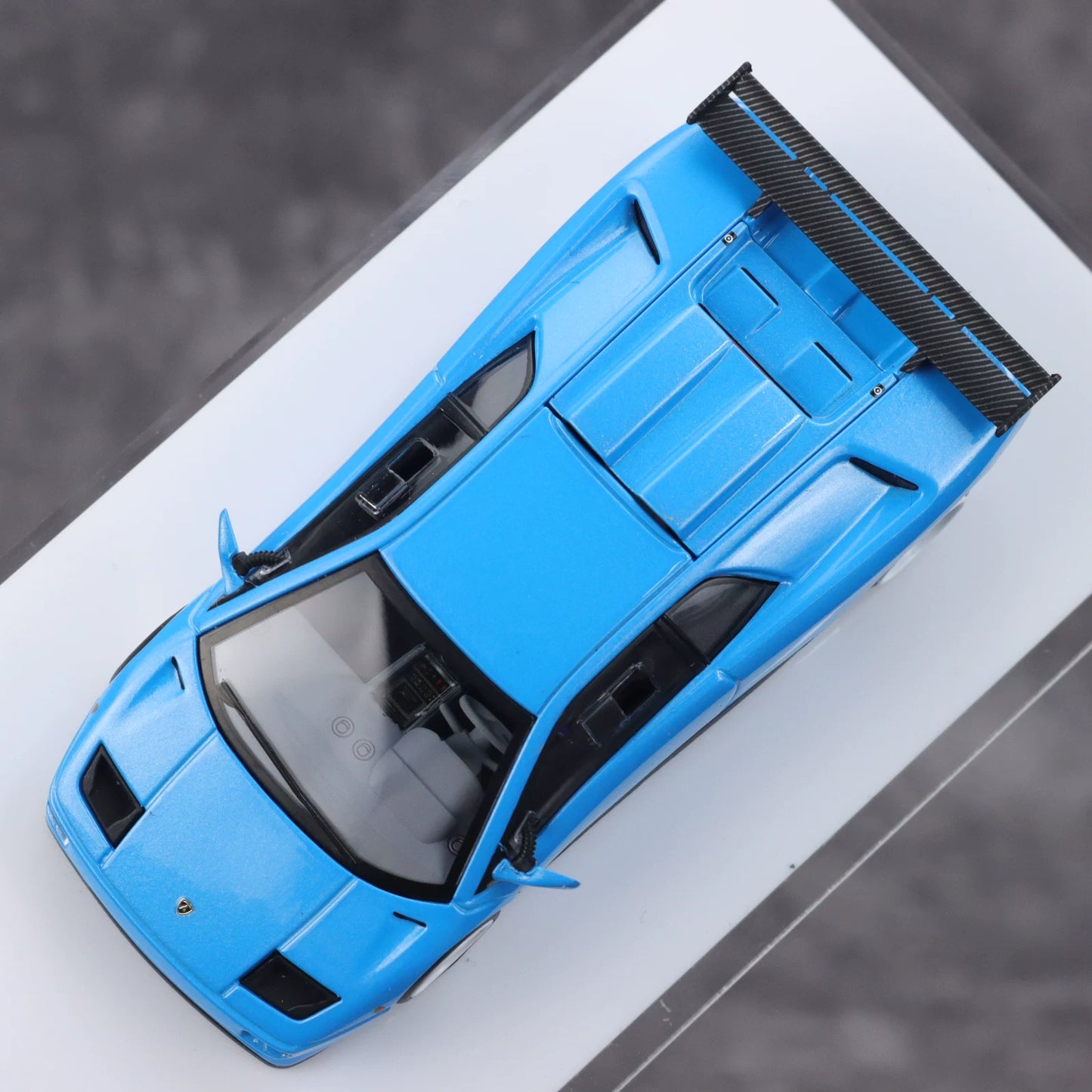 Micro Turbo 1:64 Lamborghini Diablo SV Metallic Blue CHobby Expo China 2026 Special Edition (Foldable Pop Up Head Lights + Opening Hood + Engine Part + Exhaust Details + Attachment)