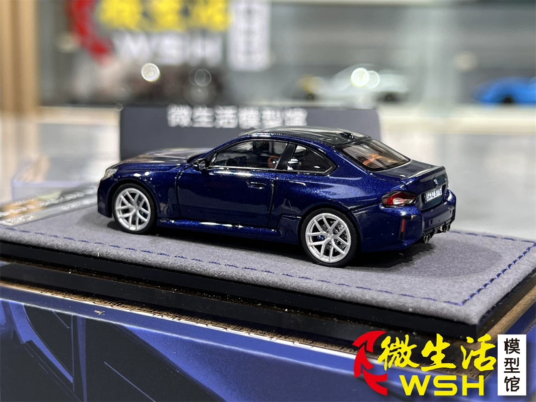 Mortal 1:64 BMW M2 Mk2 G87 Tanzanite Blue in Premium Box Packaging