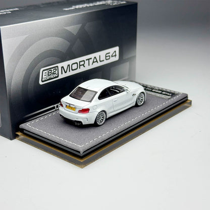 Mortal 1:64 BMW 1M Coupe E82 Pearl White in Premium Box Packaging