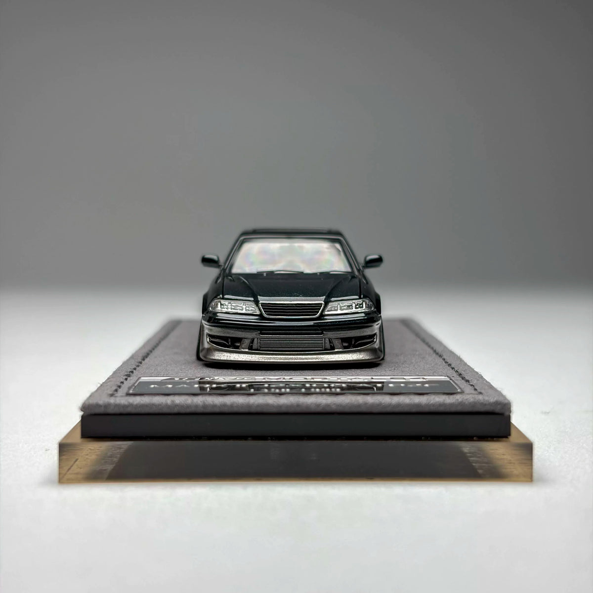 Mortal 1:64 The Ridge Mark II JZX100 Dark Green Metallic / Gun Metallic Openable Front Hood Detailed Engine in Premium Box Packaging
