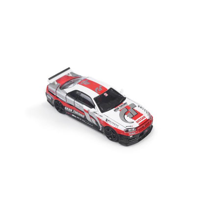 Time Micro 1:64 Nissan Skyline GT-R R34 Z-Tune Openable Engine Hood Playstation Gran Turismo Edition