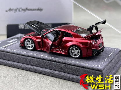 AOC 1:64 Nissan GT-R R35 Metallic Red Hobby Expo China 2026 Limited Edition (Openable All Doors and Hoods with Detailed Engine and Decal Stickers)